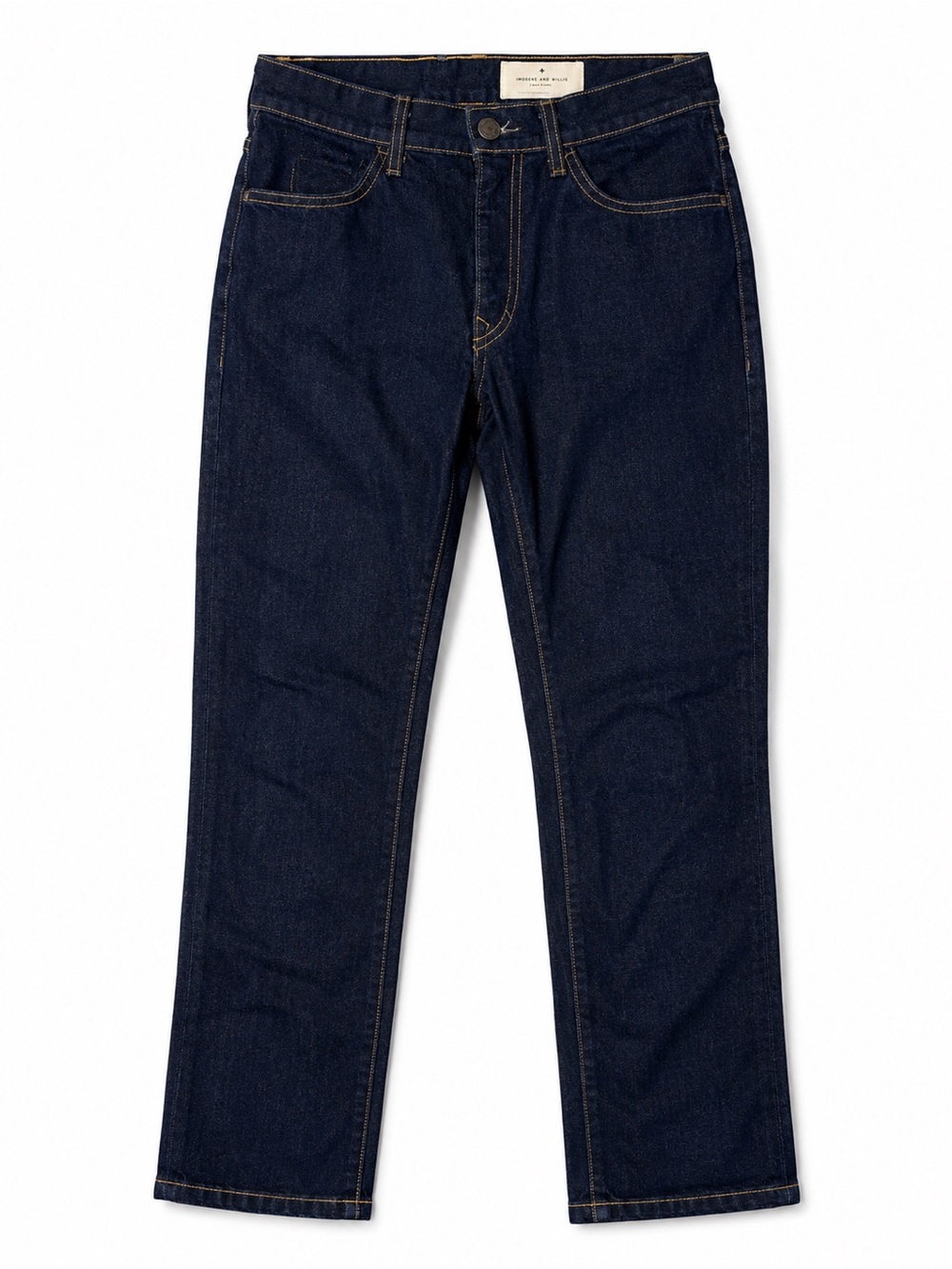 Imogene + Willie The Imogene Slim Straight Jeans Dark Indigo Stretch Denim Sz 27